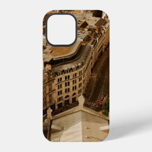 London rooftop view panorama with urban architectu iPhone 12 case