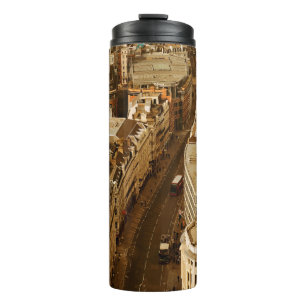 London rooftop view panorama with urban architectu thermal tumbler