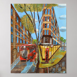 London Rosebery Avenue Poster