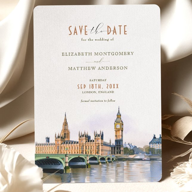 London Save The Date Destination Wedding Invitation (Creator Uploaded)