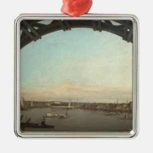 London seen through an arch of Westminster Metal Tree Decoration