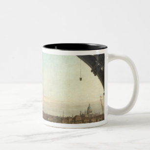 London seen through an arch of Westminster Two-Tone Coffee Mug