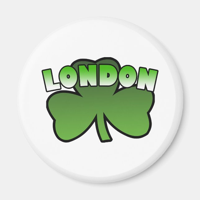 London Shamrock Magnet (Front)