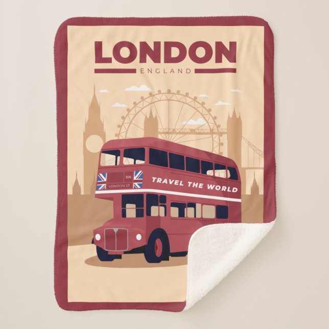 LONDON Sherpa Blanket (Front)
