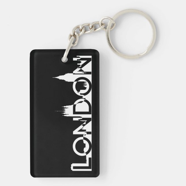 London silhouette key ring (Back)