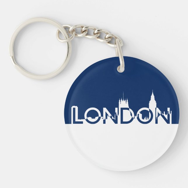 London silhouette key ring (Front)