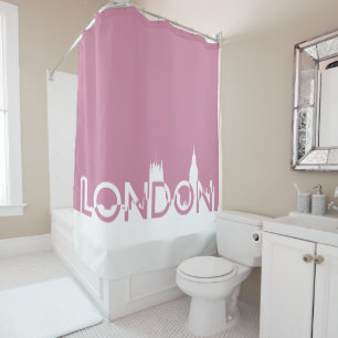 London silhouette shower curtain