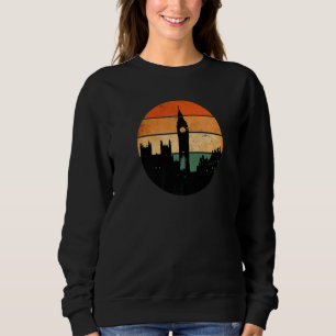 London Skyline Big Ben Palace of Westminster Abbey Sweatshirt