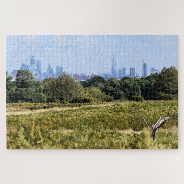 London Skyline from Richmond Park - 20x30 inch Jigsaw Puzzle (Horizontal)