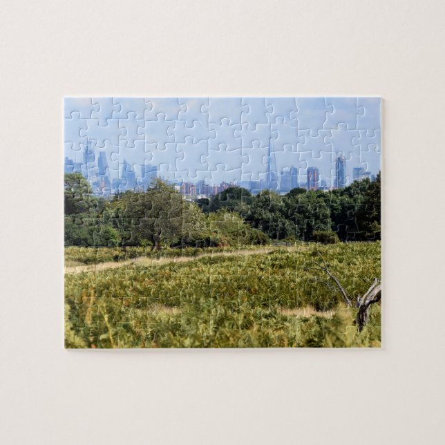 London Skyline from Richmond Park - 8x10 inch Jigsaw Puzzle (Horizontal)