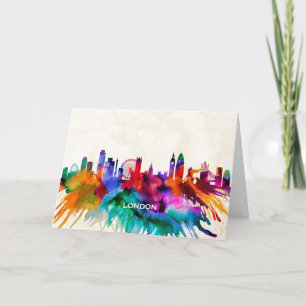 London Skyline Holiday Card