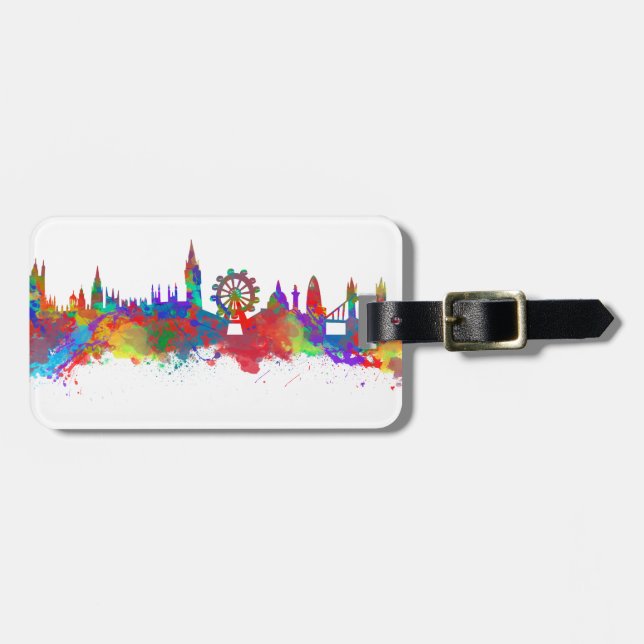 London skyline luggage tag (Front Horizontal)