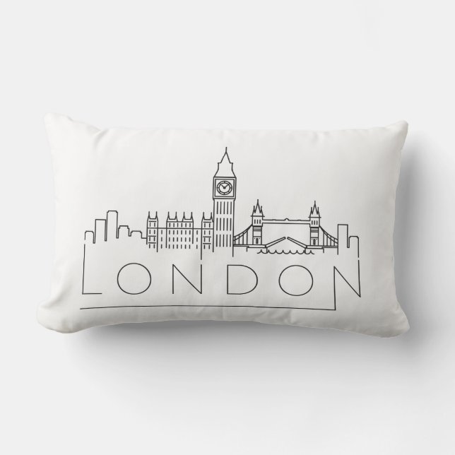London Skyline Lumbar Cushion (Front)