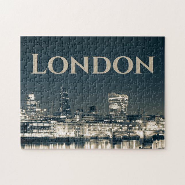 London Skyline Panorama Urban Souvenir Gift Jigsaw Puzzle (Horizontal)