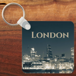 London Skyline Panorama Urban Souvenir Gift Key Ring