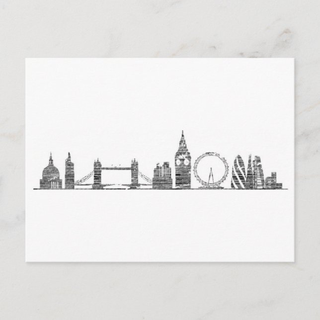 London Skyline Postcard (Front)