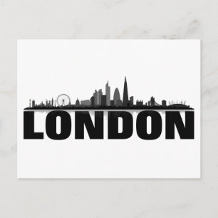 London Skyline Postkarte Postcard