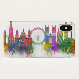 London Skyline - Rainbow iPhone X Case