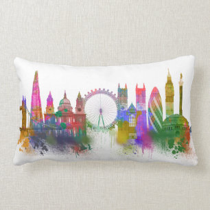 London Skyline - Rainbow Lumbar Cushion