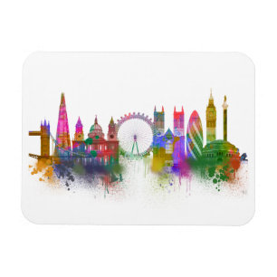 London Skyline - Rainbow Magnet