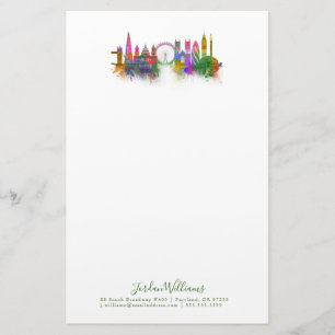 London Skyline - Rainbow Stationery