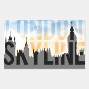 LONDON skyline Rectangular Sticker