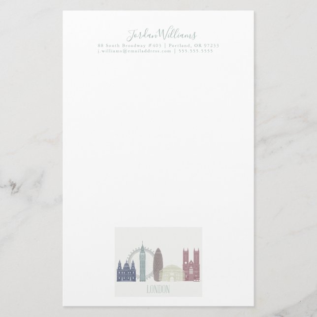 London Skyline Stationery (Front)