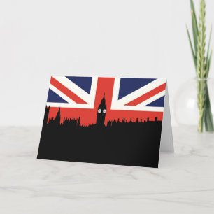 London Skyline   The British Flag Card
