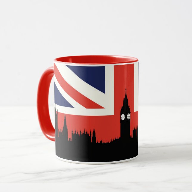 London Skyline | The British Flag Mug (Front Left)