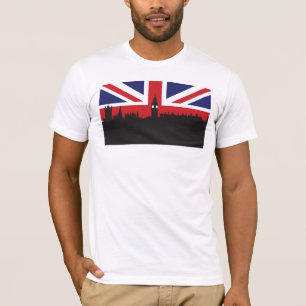 London Skyline   The British Flag T-Shirt
