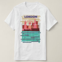 London skyline travel poster.