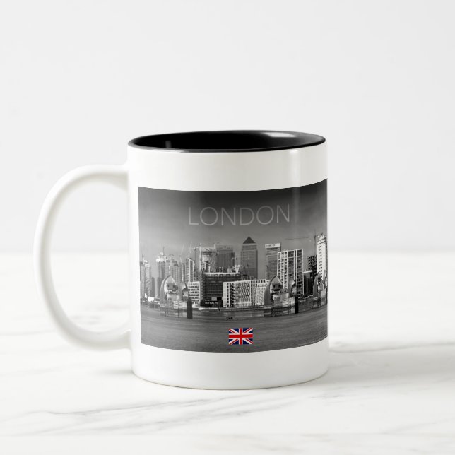 London Skyline Two-Tone Coffee Mug (Left)