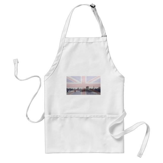 London Skyline Union Jack Flag Standard Apron (Front)