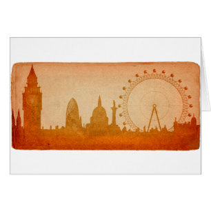 London skyline vintage