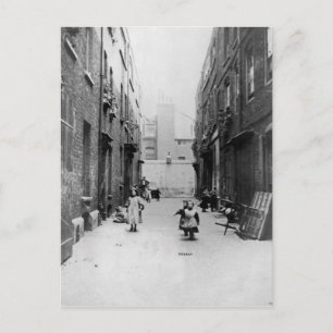 London Slums, 1899 Postcard