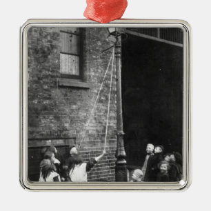 London Slums, c.1900 Metal Tree Decoration