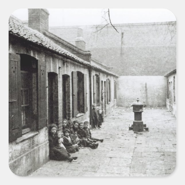 London Slums Square Sticker (Front)