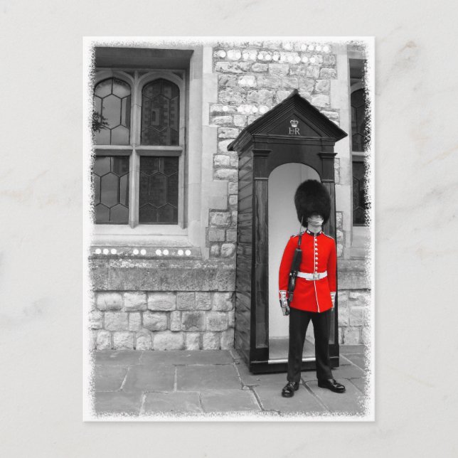 London Soldier Parade postcard (Front)