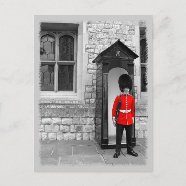 London Soldier Parade Postcard (Front)