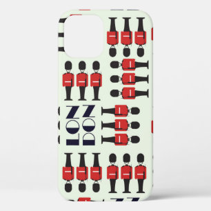 London, soldiers, seamless pattern iPhone 12 case