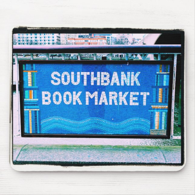 London Southbank Bookmarket Mousepad (Front)