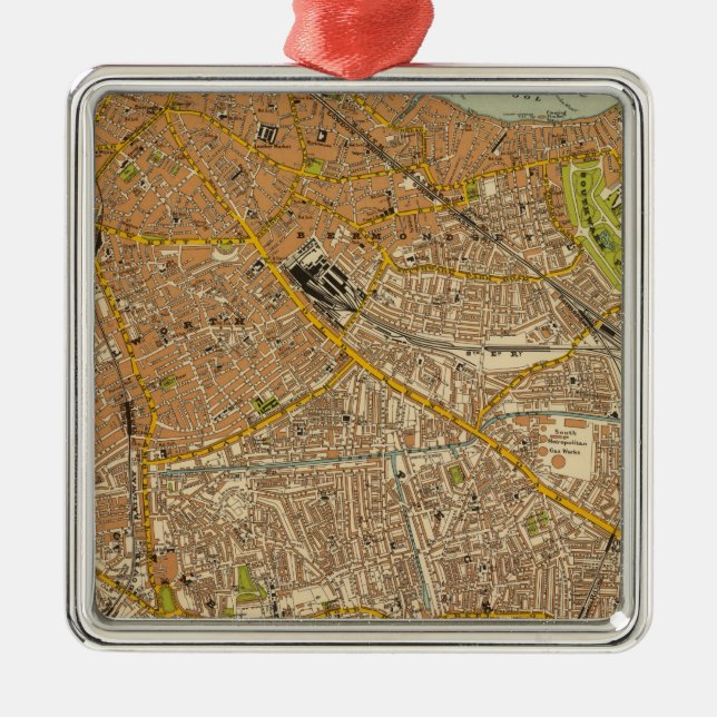 London Southeast Metal Ornament (Front)