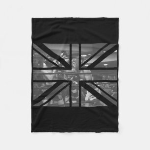 London Souvenir British Flag Boxing Match Funky Co Fleece Blanket