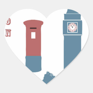 London Special Heart Sticker