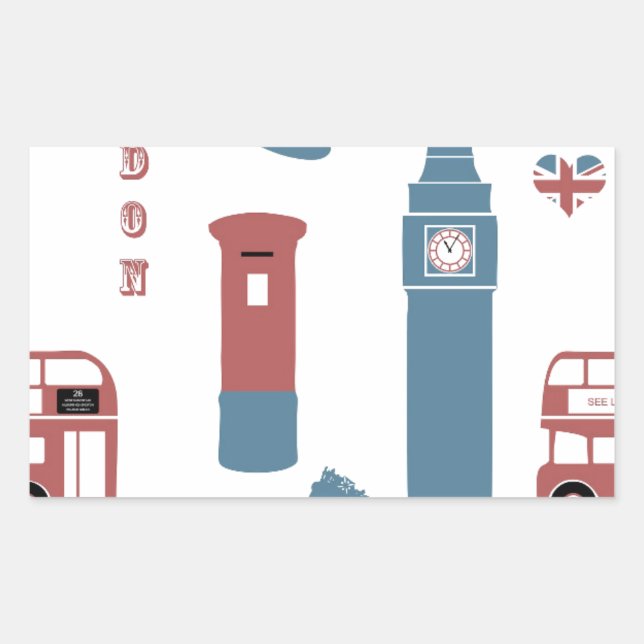 London Special Rectangular Sticker (Front)