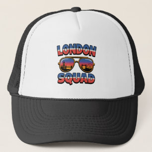 London Squad Matching Friends, Family, Girls, UK Trucker Hat