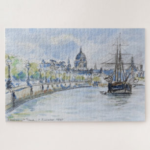 London, St. Paul’s Cathedral 1890 by Pissarro Jigsaw Puzzle