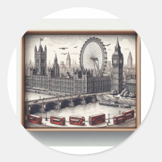 London sticker label