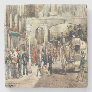 London Street, 1869 Stone Coaster