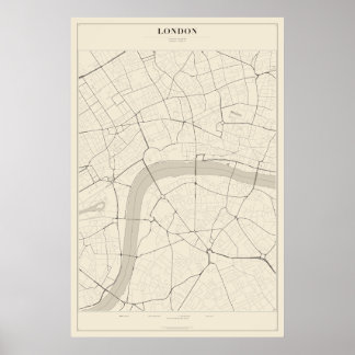 London Street Map Poster